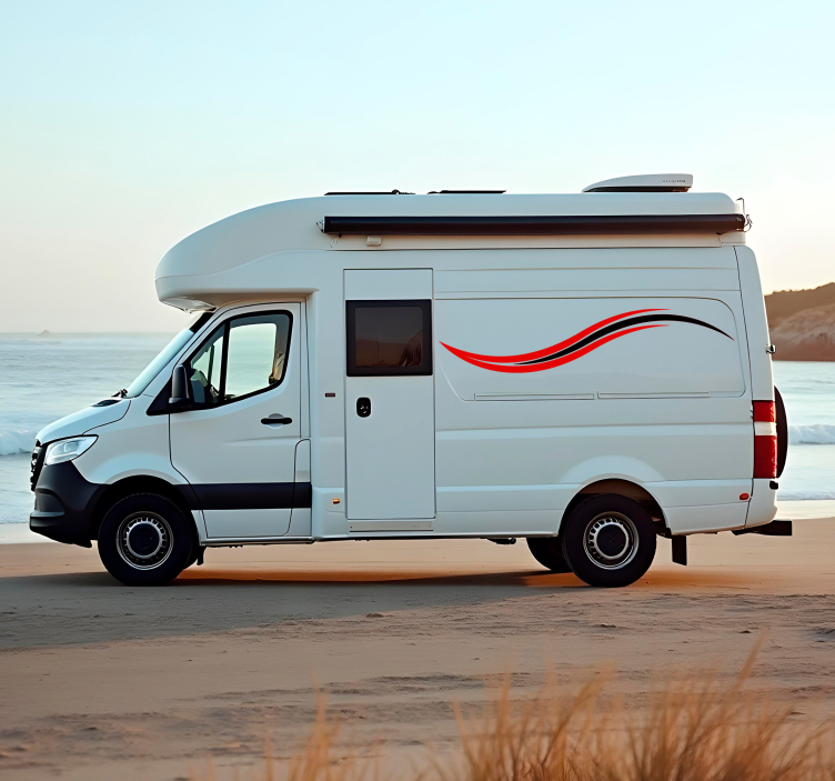 Dalgalı çizgiler hayvan çıkartması - TenStickers