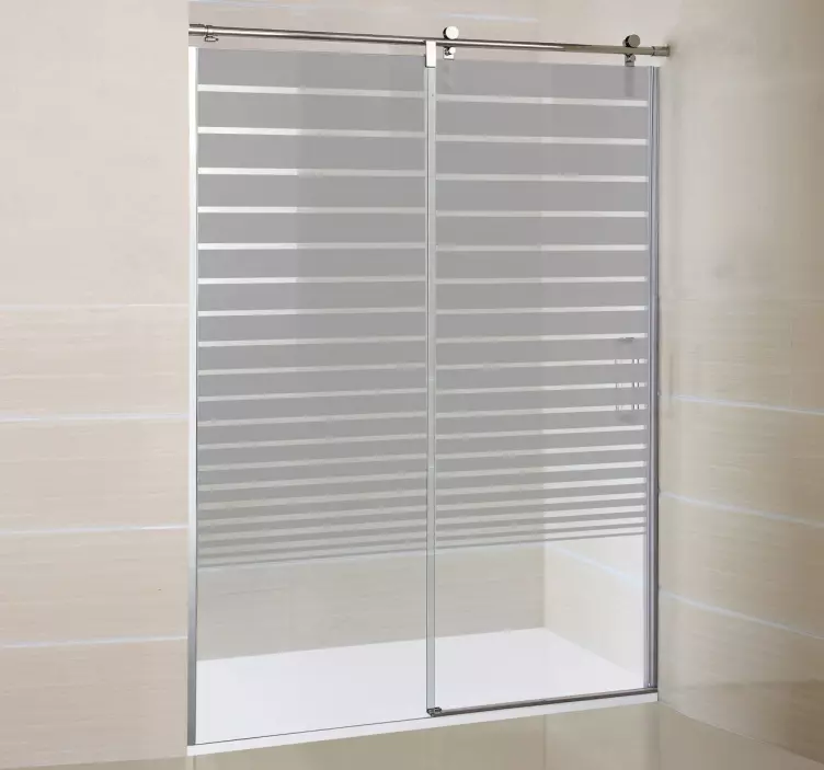 Degrade çizgiler dekoratif cam etiket - TenStickers