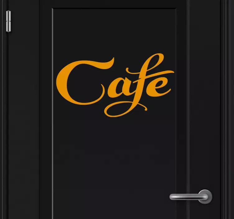 Dekoratif cafe duvar sticker - TenStickers