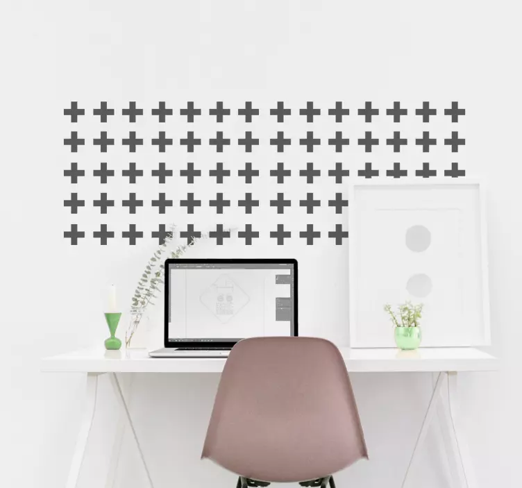 Dekoratif haçlar sticker - TenStickers