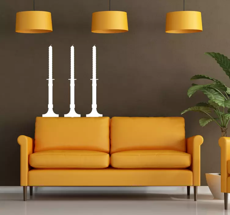 Dekoratif mum sticker - TenStickers