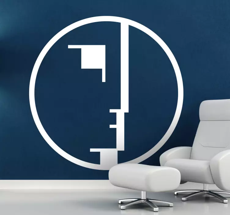 Dekoratif vinil bauhaus logosu - TenStickers