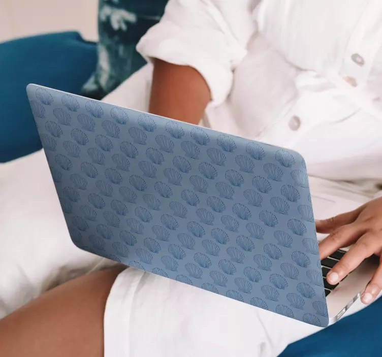 Deniz kabuğu desenli kapak Dizüstü bilgisayar için kaplama - TenStickers