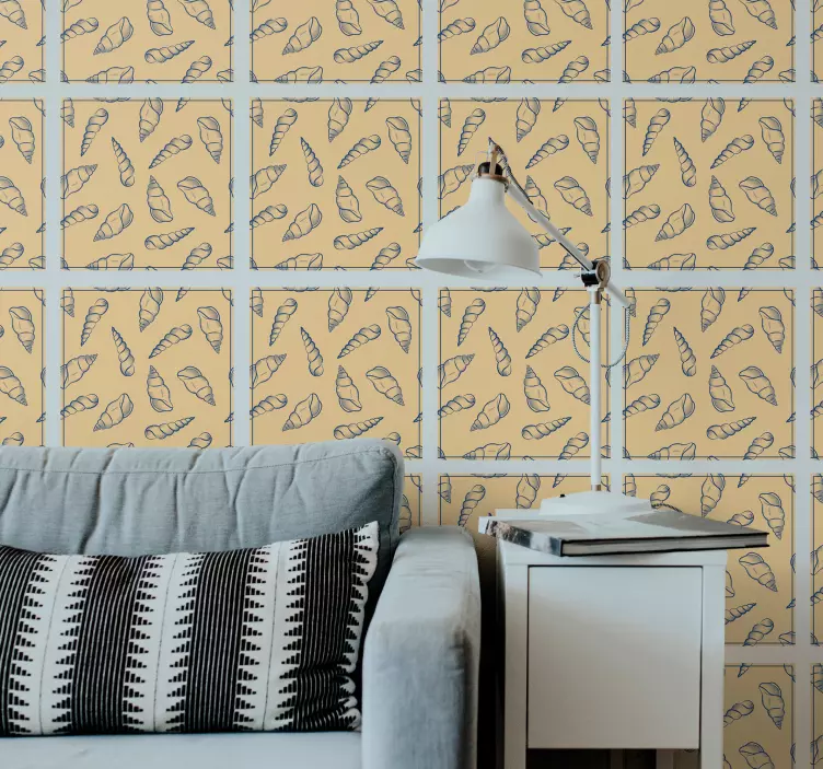 Deniz kabuğu fayans vinil yapışkan - TenStickers