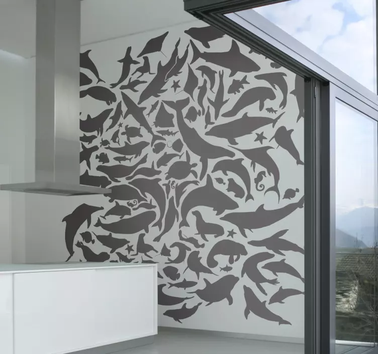 Deniz yaşamı duvar sticker - TenStickers