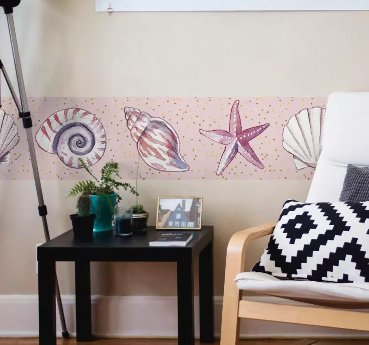 Deniz yaşamı sınır duvar sınır çıkartması - TenStickers