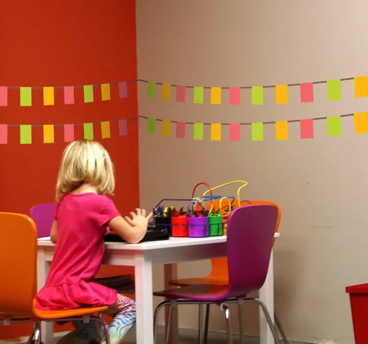 Dikdörtgen kiraz kuşu çıkartmaları - TenStickers