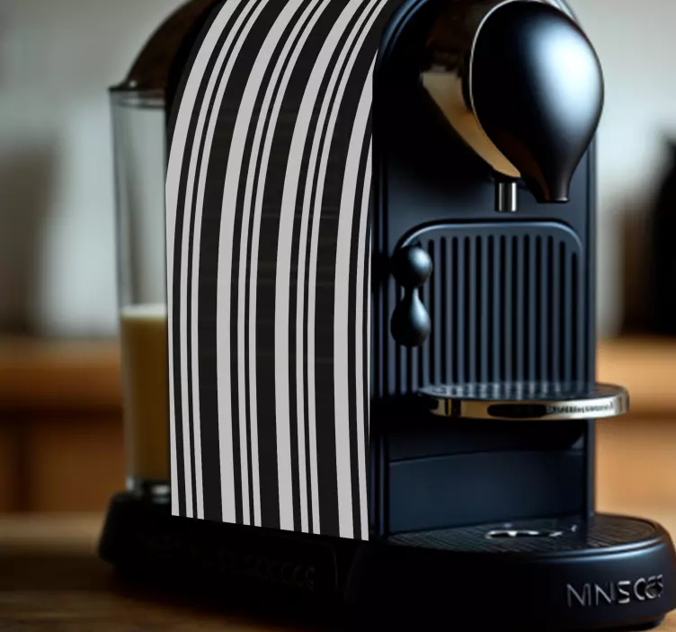 Dikey çizgiler ev aletleri için sticker - TenStickers