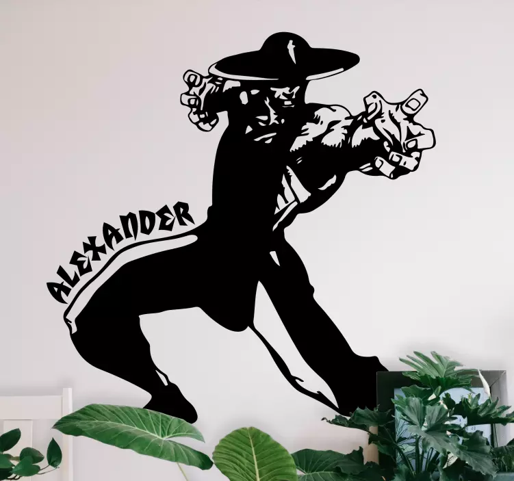 Dinamik aksiyon figürü hayvan çıkartması - TenStickers