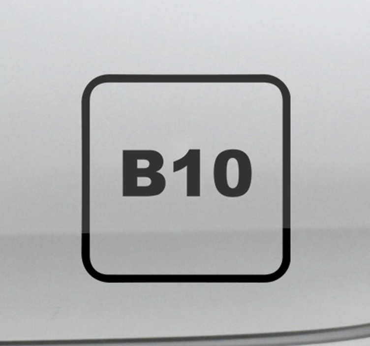 Dizel b10 araba vinil sticker - TenStickers