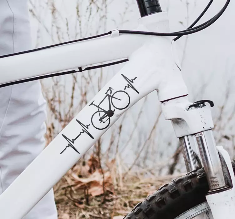 Döngüsü kalp atışı araba sticker - TenStickers