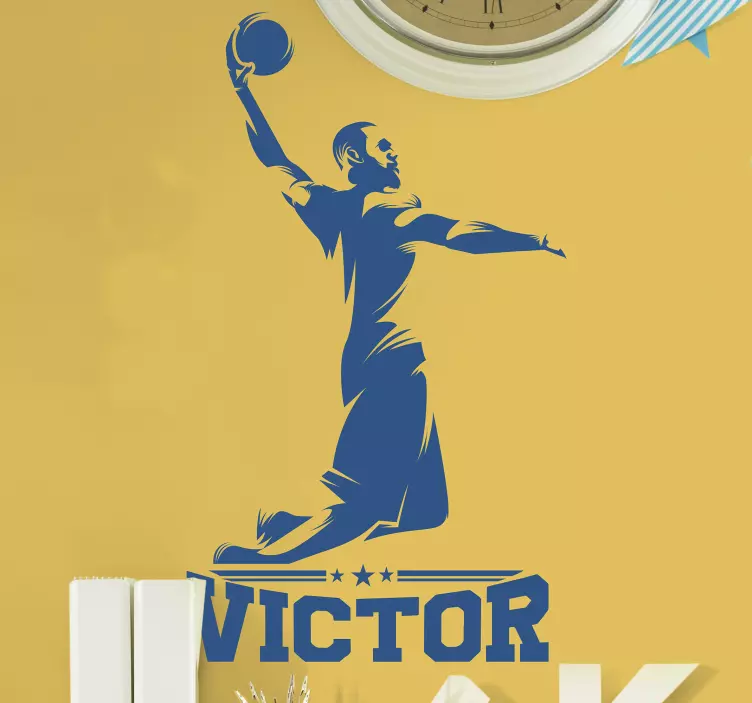 Dostum basketbol oyuncu adı duvar sticker - TenStickers