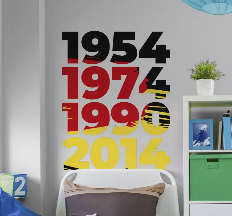 Dünya şampiyonası almanya futbol sticker - TenStickers