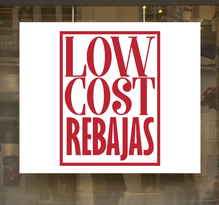 Düşük maliyetli satış sticker - TenStickers