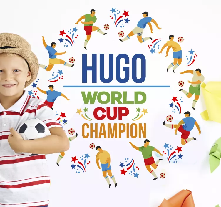 Duvar çıkartması dünya kupası şampiyonu - TenStickers