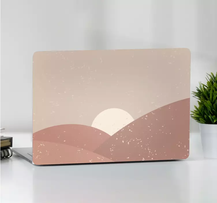 Duvar sanatı şafak dizüstü bilgisayar vinil kaplamaları - TenStickers