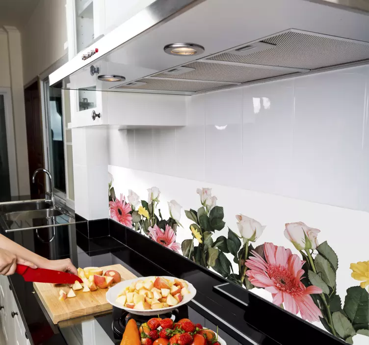 Duvar sticker çiçekler için mutfak - TenStickers