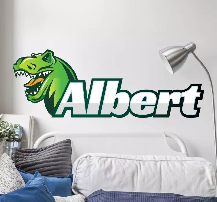 Duvar sticker dinozor kişiselleştirilmiş - TenStickers