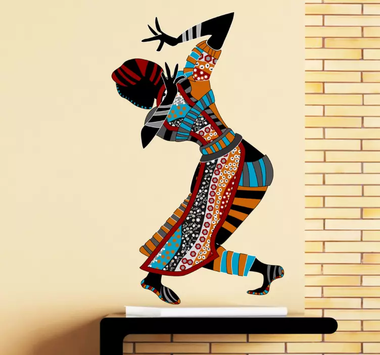 Egzotik bayan dansçı duvar sticker - TenStickers