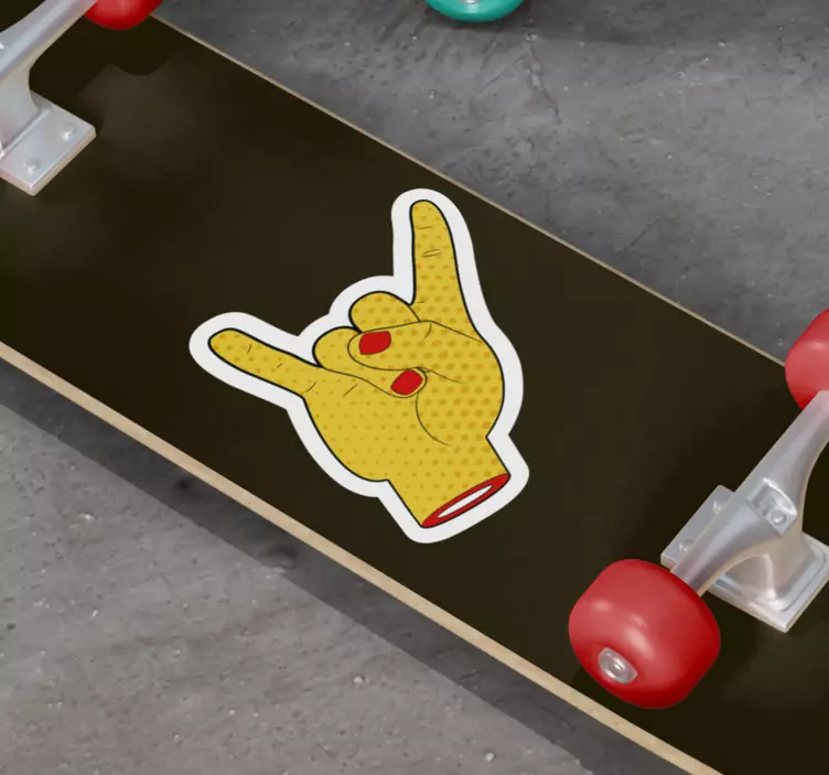 El hareketi sembolü hayvan çıkartması - TenStickers