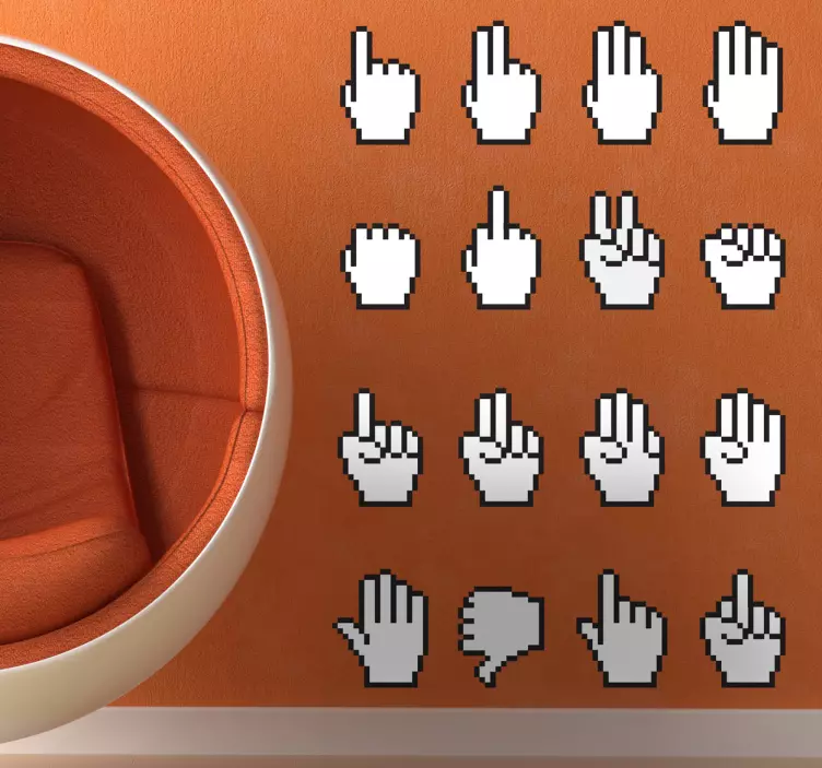 El imleci çıkartma koleksiyonu - TenStickers