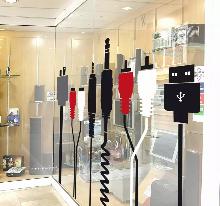 Elektrik kablo dükkanı için etiket - TenStickers