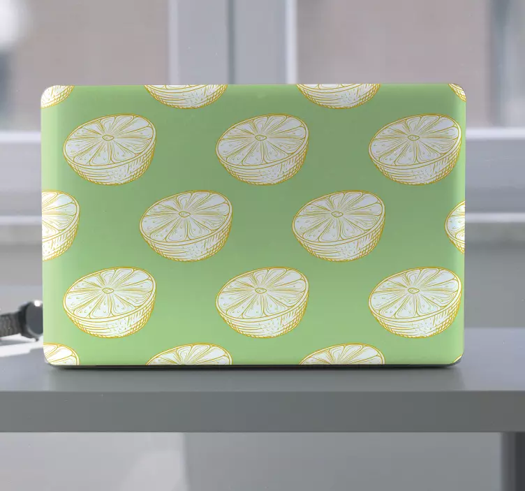 Elle çizilmiş limon narenciye meyve dizüstü derileri - TenStickers