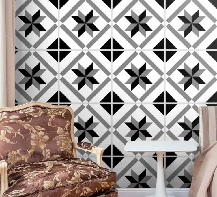 Elmas çimento fayans çıkartması - TenStickers