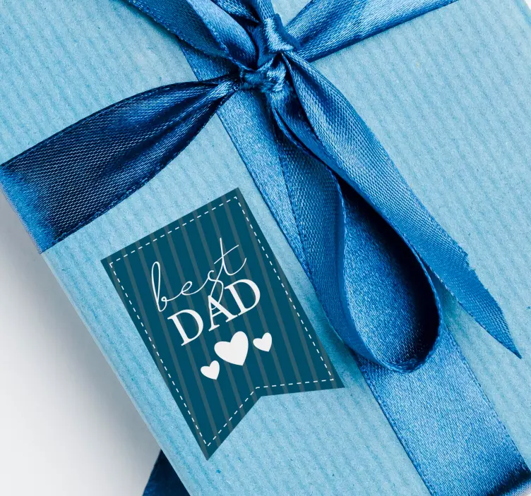 En iyi baba etiketi vinil çıkartması - TenStickers