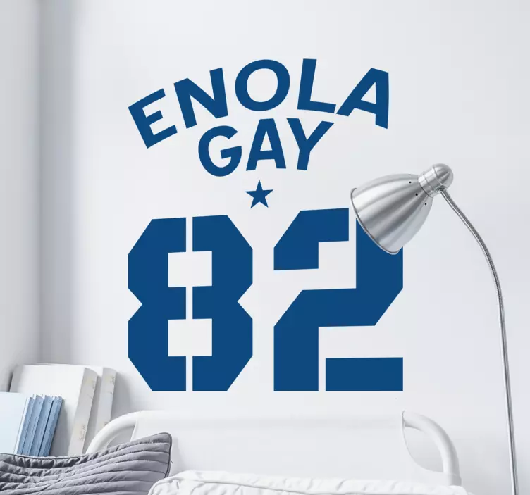 Enola gay duvar sticker - TenStickers