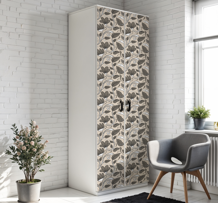 Eski çiçeksi hayvan çıkartması - TenStickers