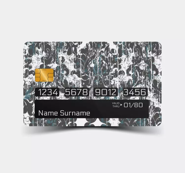 Tonlar küçük öğeler desen kredi kartı çıkartması - TenStickers