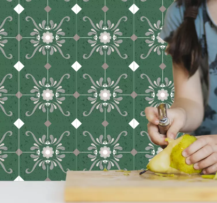 Eski stil fayans vinil yapışkan - TenStickers