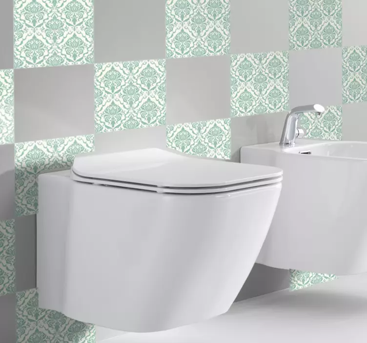 Eski stil kiremit duvar sticker - TenStickers