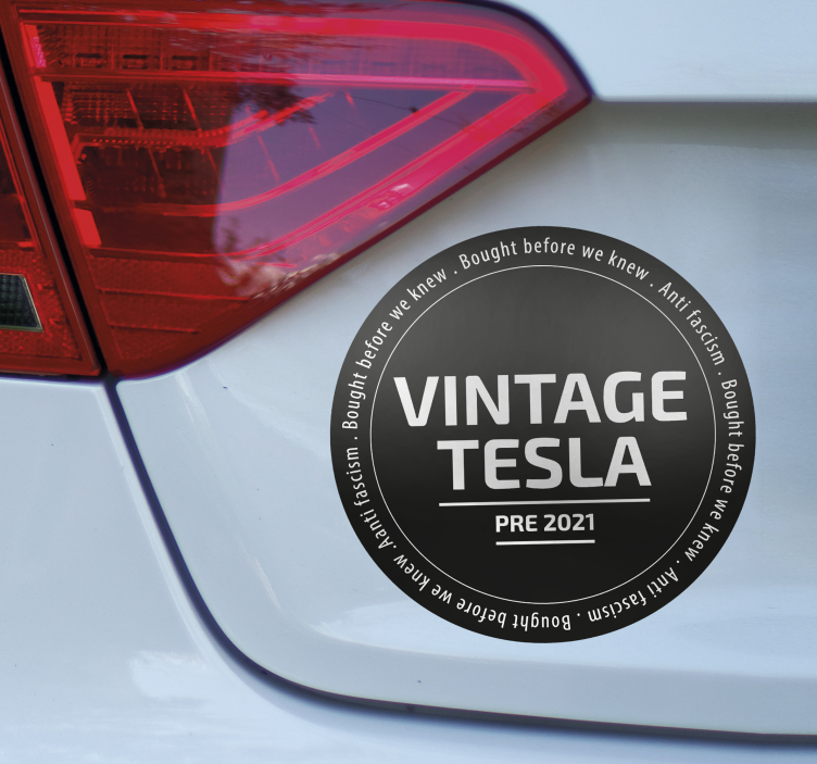Eski tesla hayvan çıkartması - TenStickers
