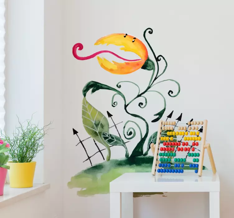 Cadılar bayramı çizim etobur sticker - TenStickers