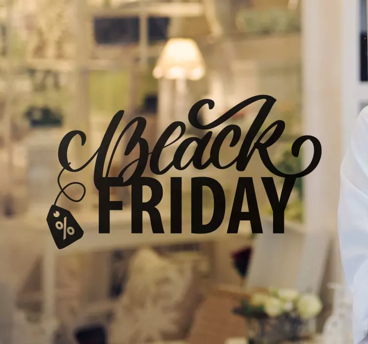 Etiketler çıkartmaları ile oldukça kara cuma - TenStickers