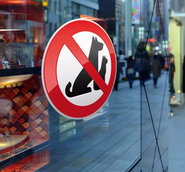 Evcil hayvan uyarı işareti yok - TenStickers