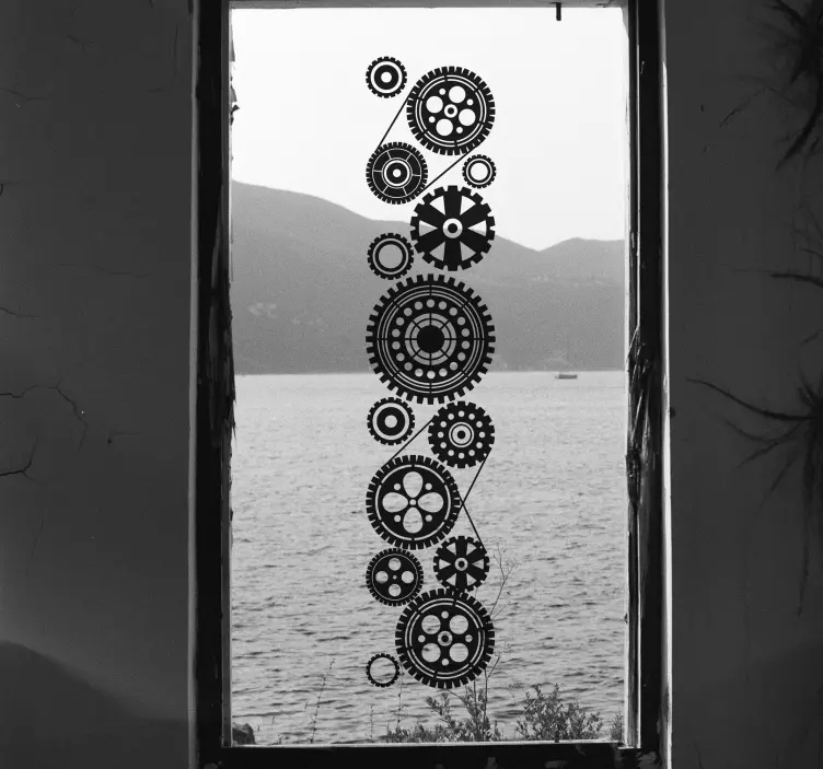 Fabrika windows duvar resmi - TenStickers