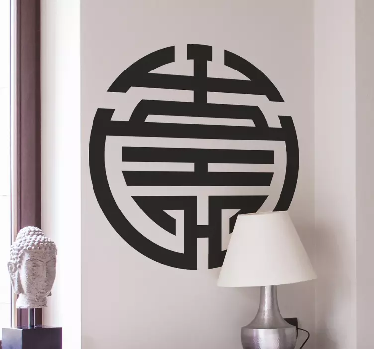 Feng shui oryantal duvar sticker - TenStickers