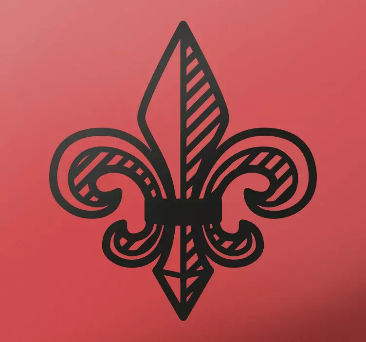Fleur de lis duvar sticker - TenStickers