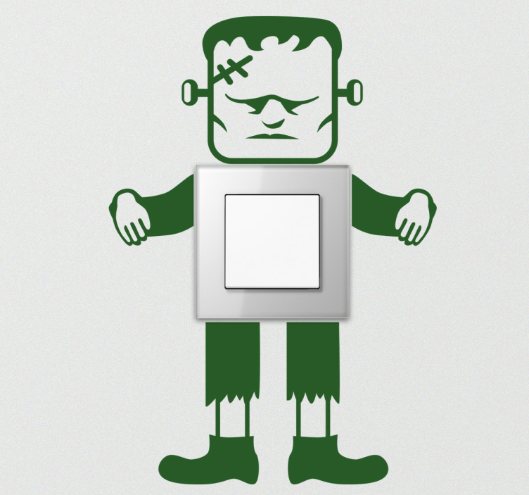 Frankenstein anahtarı sticker - TenStickers