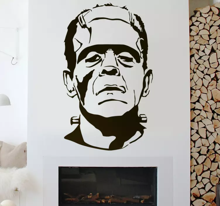 Frankenstein cadılar bayramı duvar sticker - TenStickers
