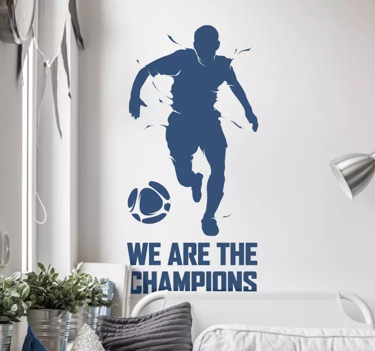Futbol şampiyonları duvar sticker - TenStickers