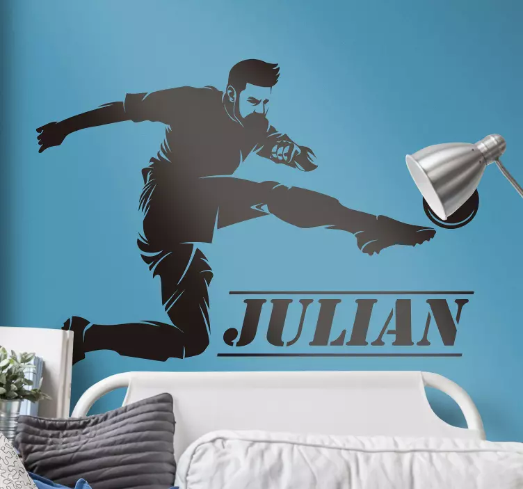 Futbolcu kişiselleştirilmiş etiket - TenStickers