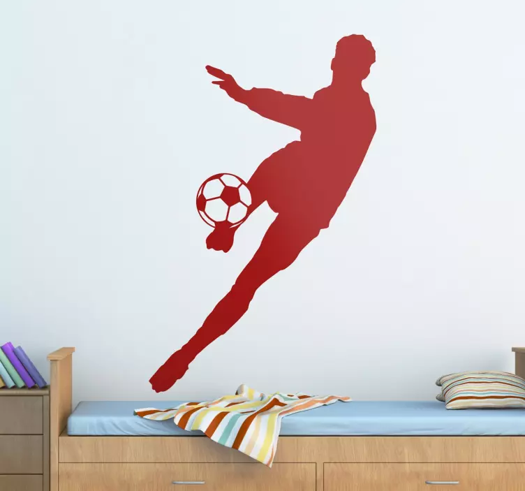Futbolcu siluet çıkartması - TenStickers