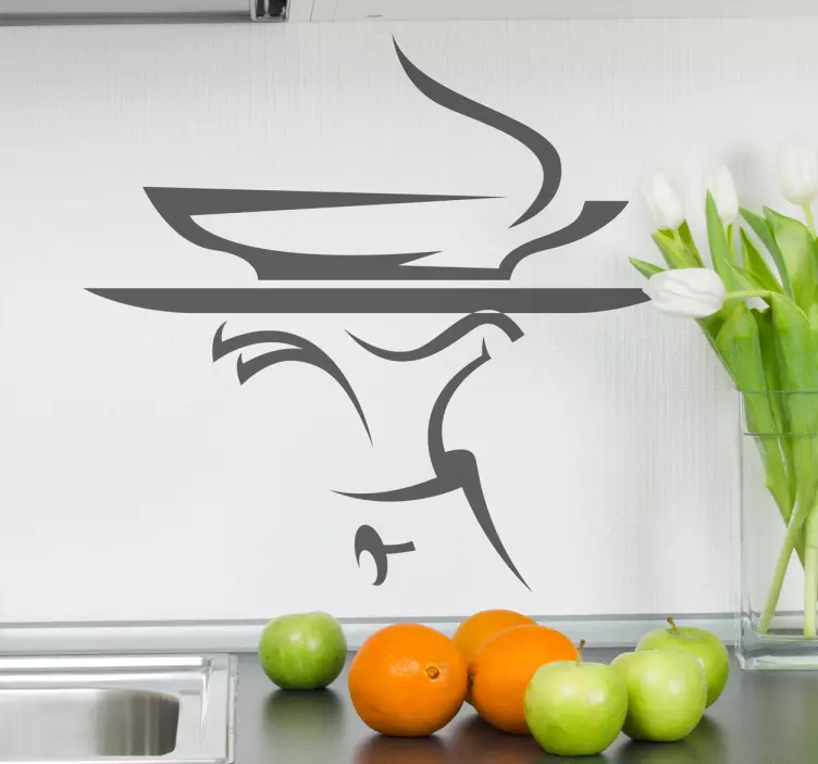 Garson tepsisi 4 mutfak etiketi - TenStickers