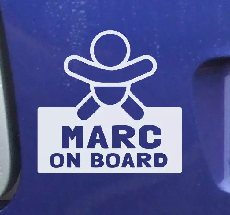 Gemide kişiselleştirilmiş bebek - TenStickers