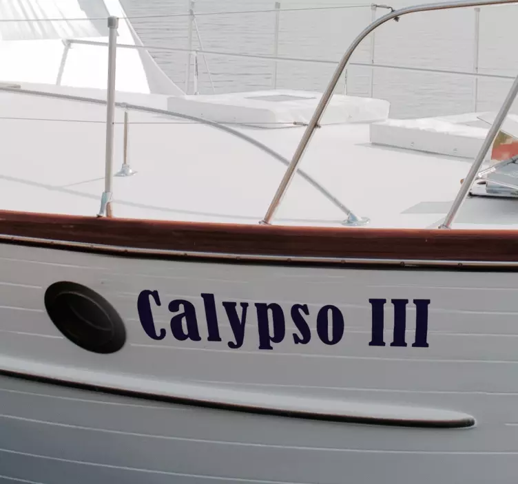 Gemideki isimGemi Adı deni̇zci̇li̇k sticker - TenStickers