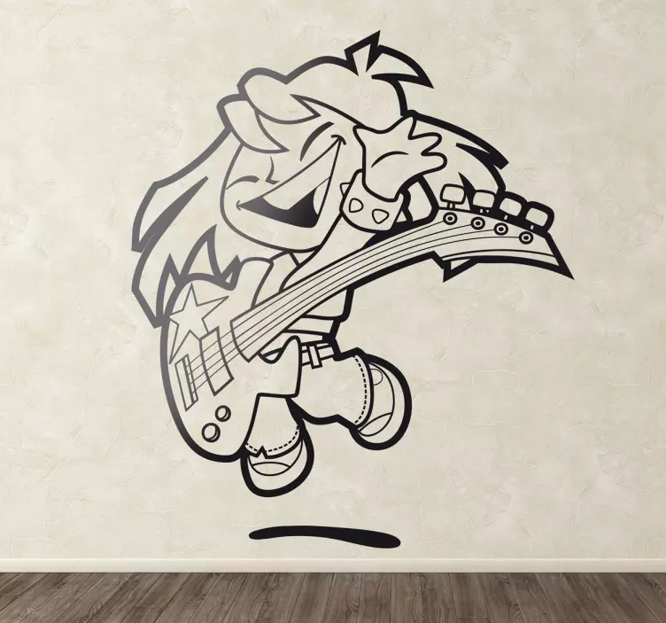 Genç bas oyuncu çocuklar sticker - TenStickers